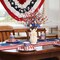 Set of 6 17inch Red, White & Blue Artificial Flower Independence Day Table Centerpiece